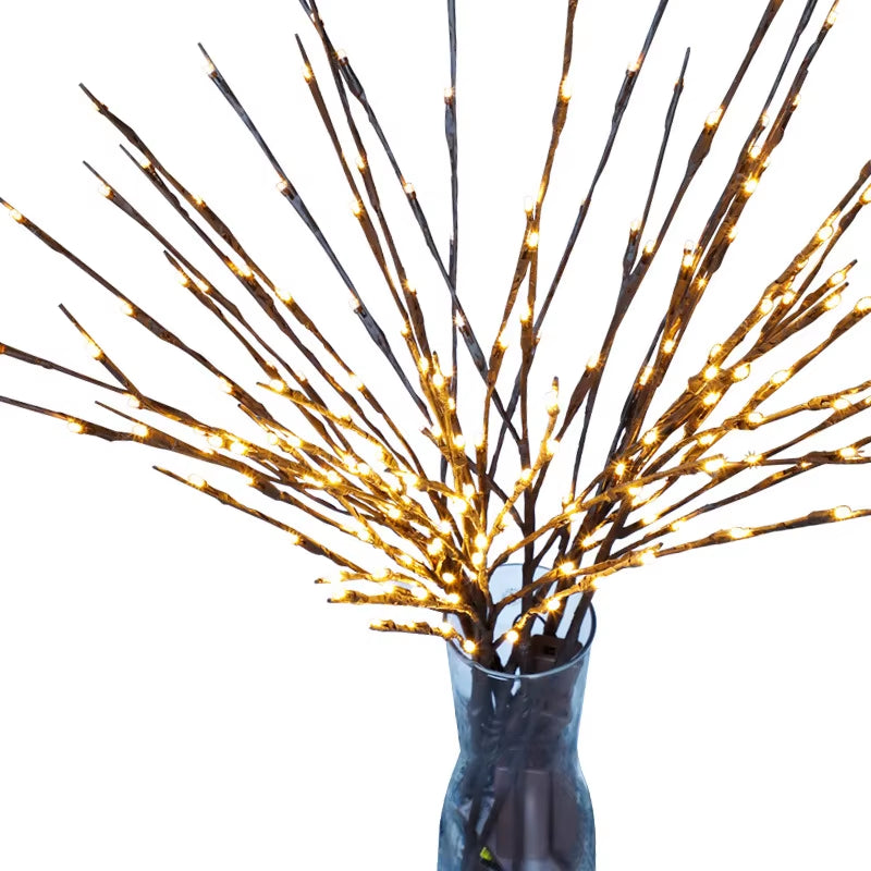 The Light Garden Floral LED Willow Branch Lamp Battery-Operated 20 Bulbs for Home Christmas Party Garden Decoration